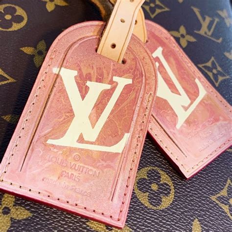 louis vuitton red luggage tag|replacement Louis Vuitton luggage tag.